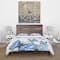 Designart 'Watercolor Butterflies on White' Cabin & Lodge Bedding Set - Duvet Cover & Shams